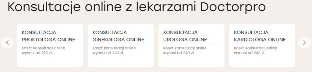 Скриншот 10: Блок онлайн-консультацій лікарів.